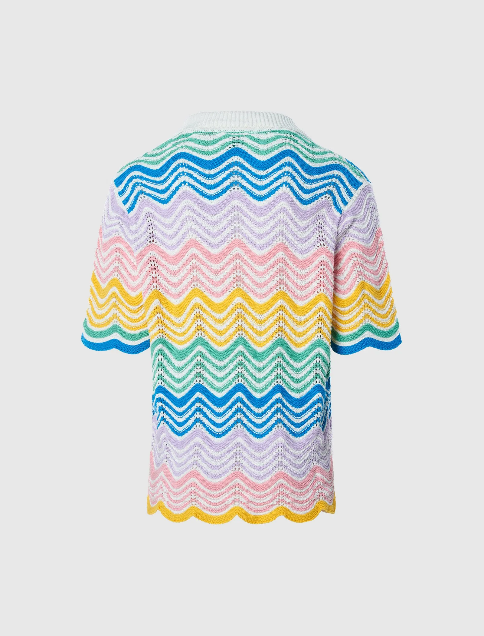 Wave Knit Shirt Open Cell
