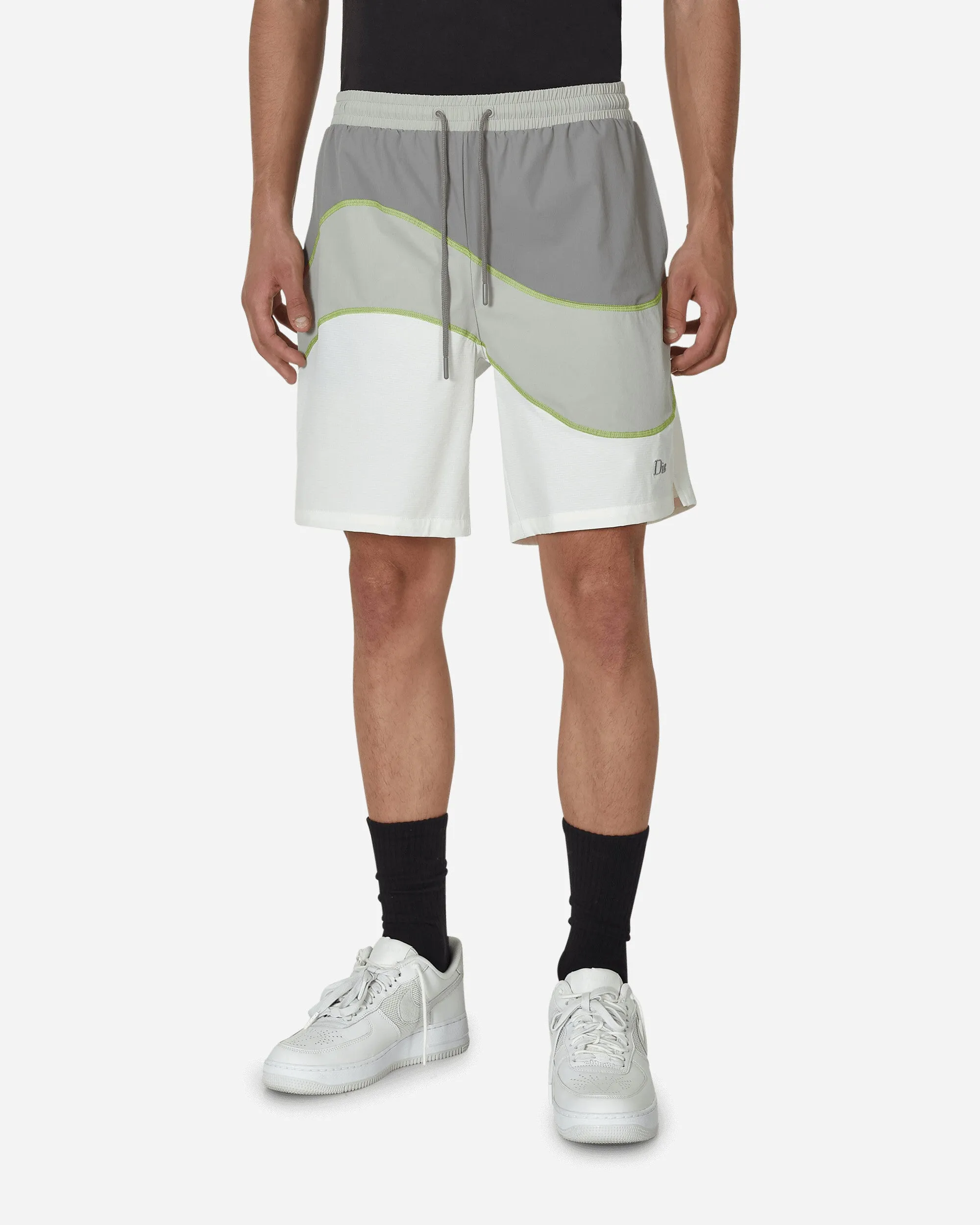 Floral-Free Wave Sports Shorts Grey