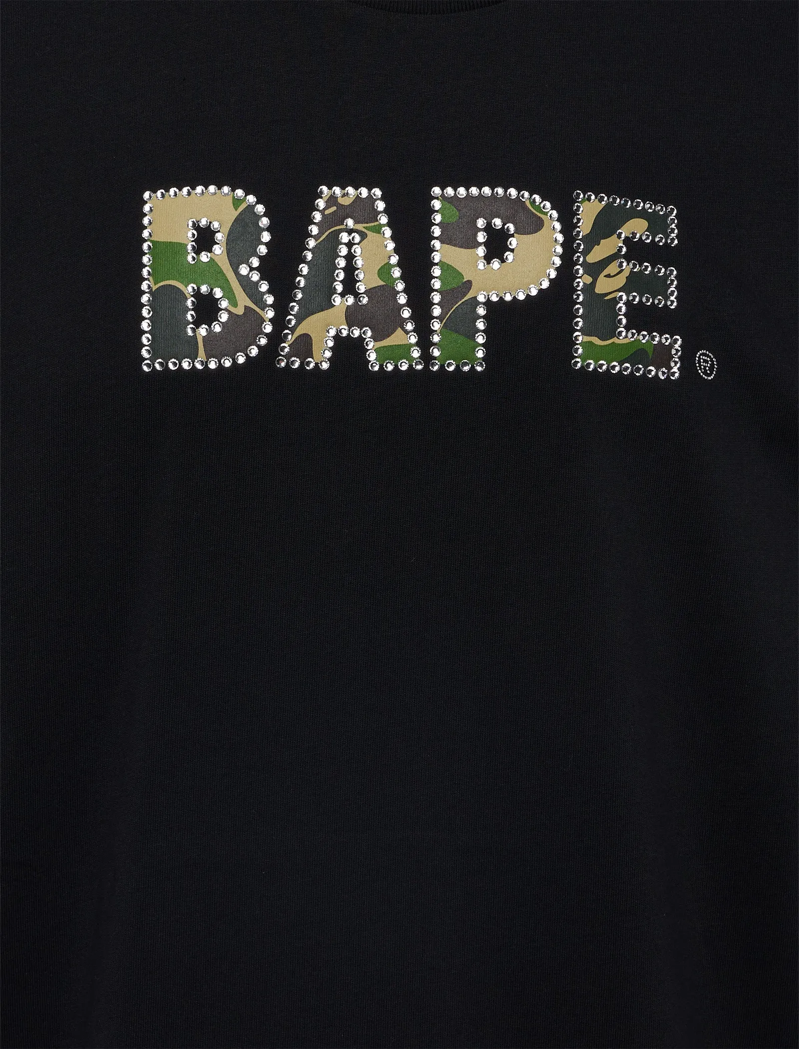 Rhinestone Logo Tee Wrinkle - free Treatment
