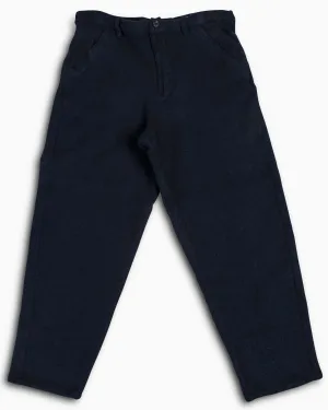 Slim Fit" Comme Des Garons Shirt Boiled Wool Pants Navy