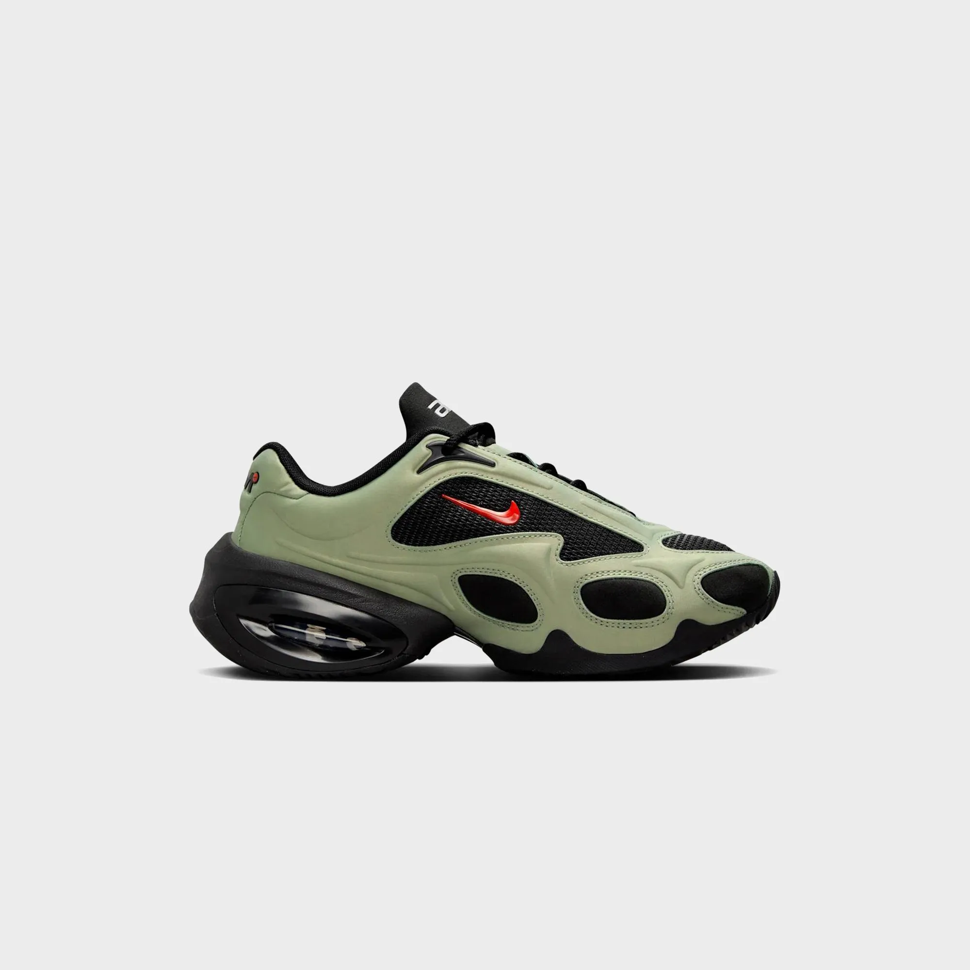 Stretchable Comfort Slip-On Design Adaptability Nike Wmns Air Max Muse - Black / Oil Green