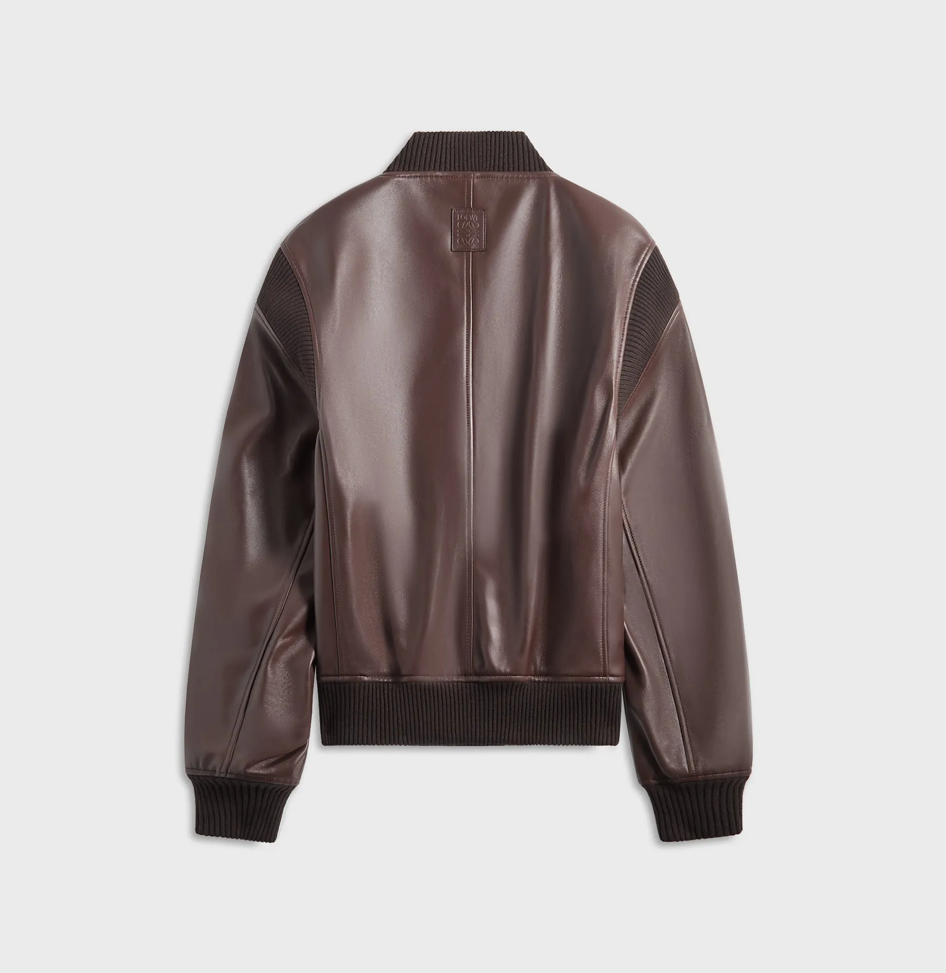 Loewe Bomber Jacket - Chocolate Brown Reflection Bamboo Sock Style