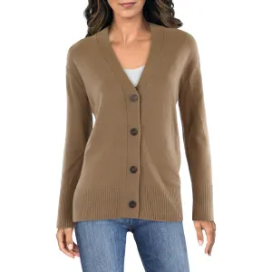 Cardigan à col en V pour femme à manches longues pour le week-end