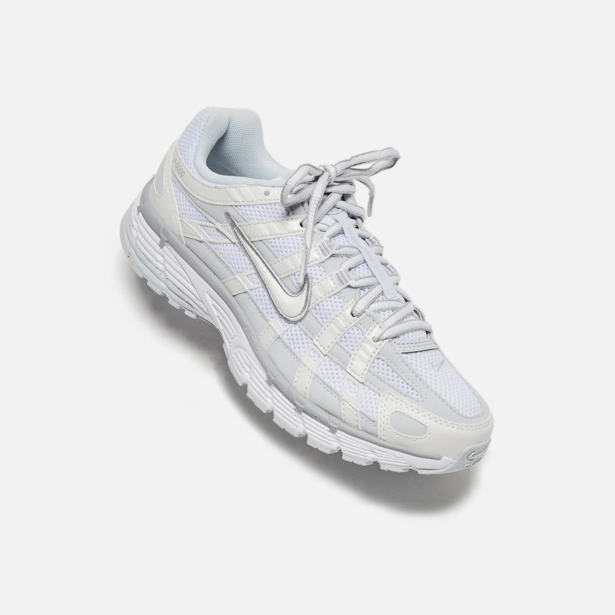 Slingback Heels Comfort Evaluating Nike Wmns P-6000 - Metallic Summit White / White / Pure Platin