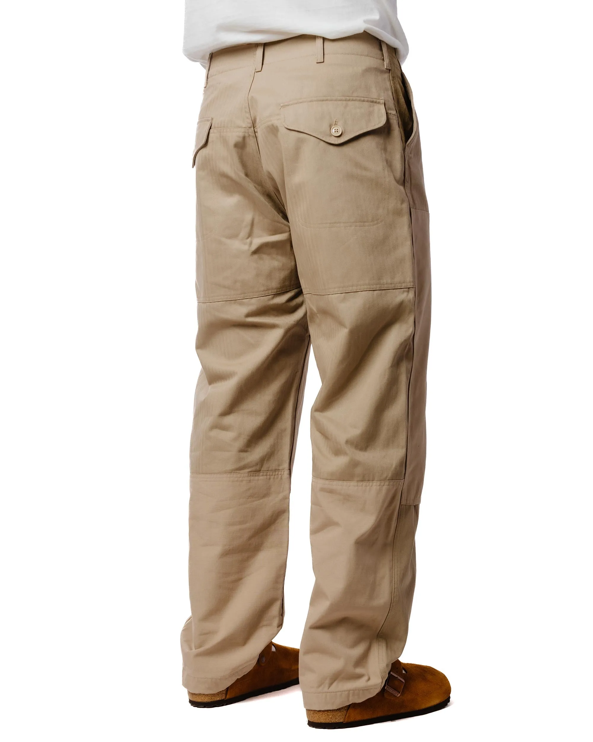 Higher Engineered Garments Field Pant Khaki Cotton Herringbone Twill