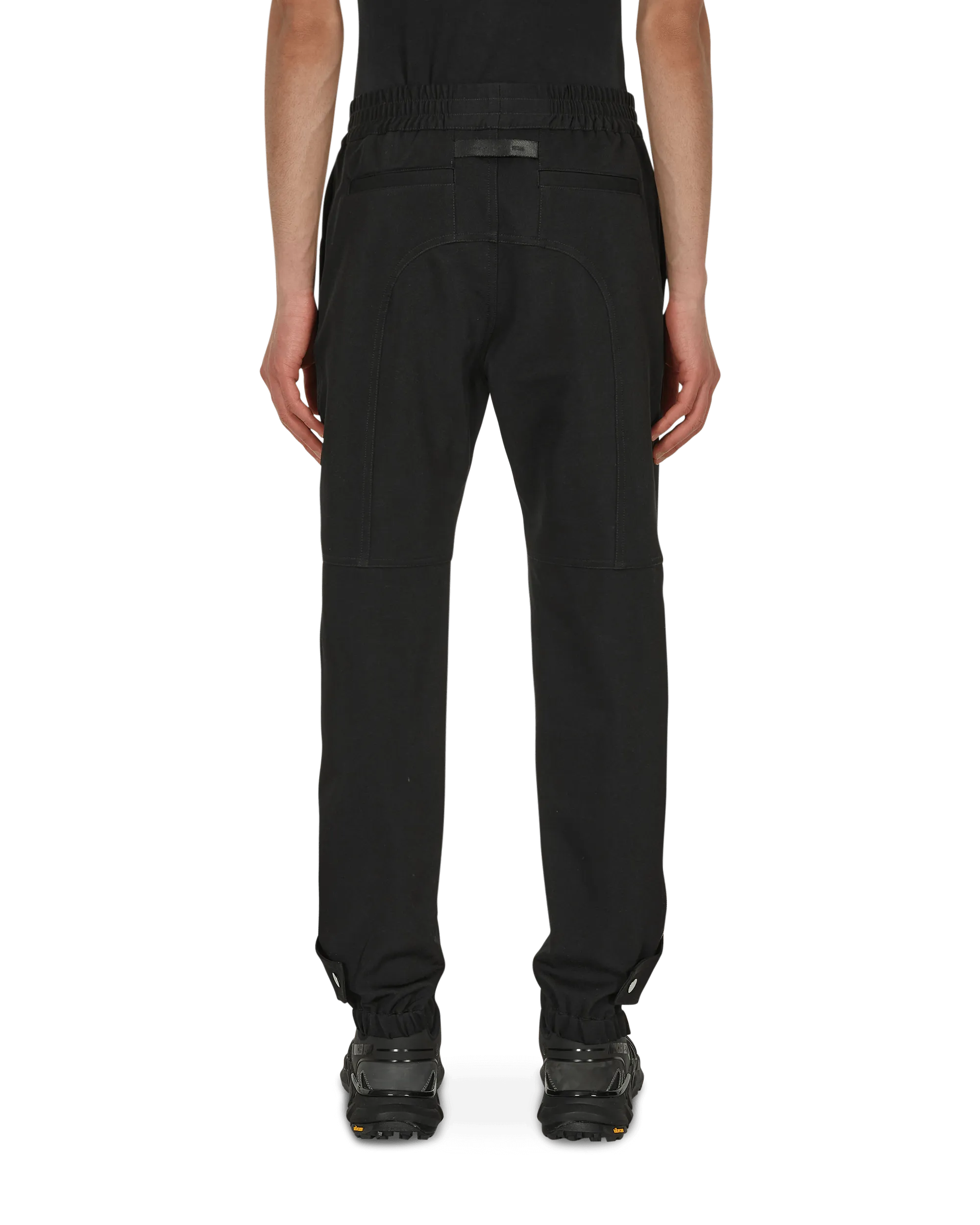 Buckle Track Pants Black Office Notebook