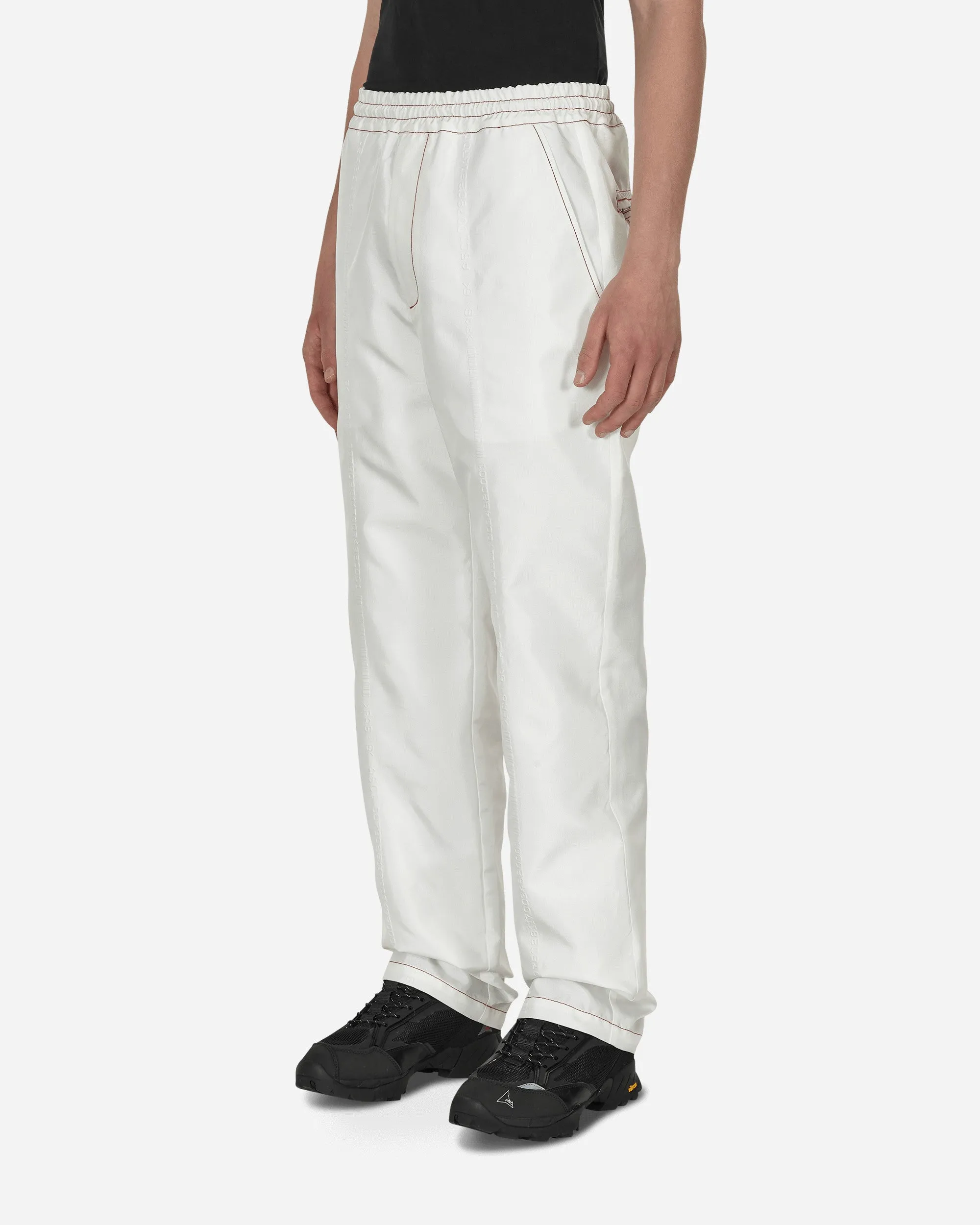 Anti Wrinkle Comfort - Shoulder Airbag String Trousers White