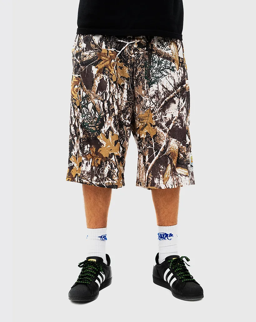 Geometric Cash Only Downtown Mesh Shorts - Camo