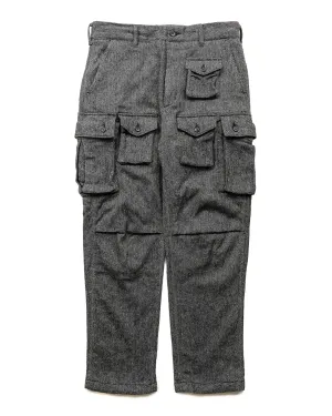 Engineered Garments Fa Pant Grey Poly Wool Herringbone Comfortable Design Build