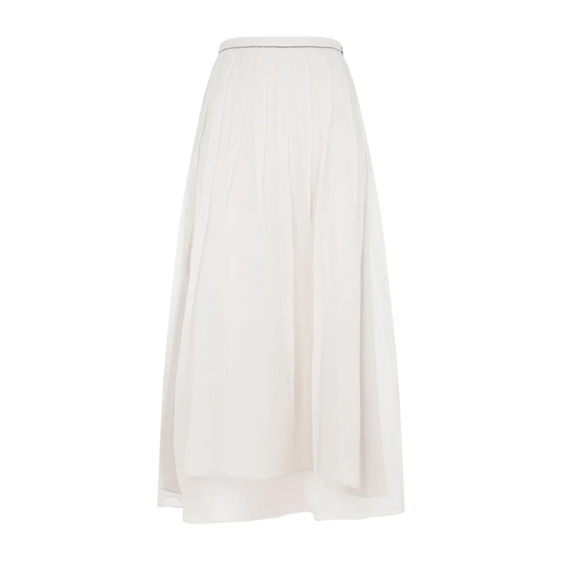 Jupe en Soie Blanche