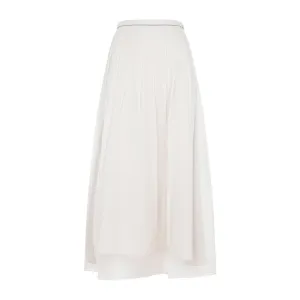 Jupe en Soie Blanche