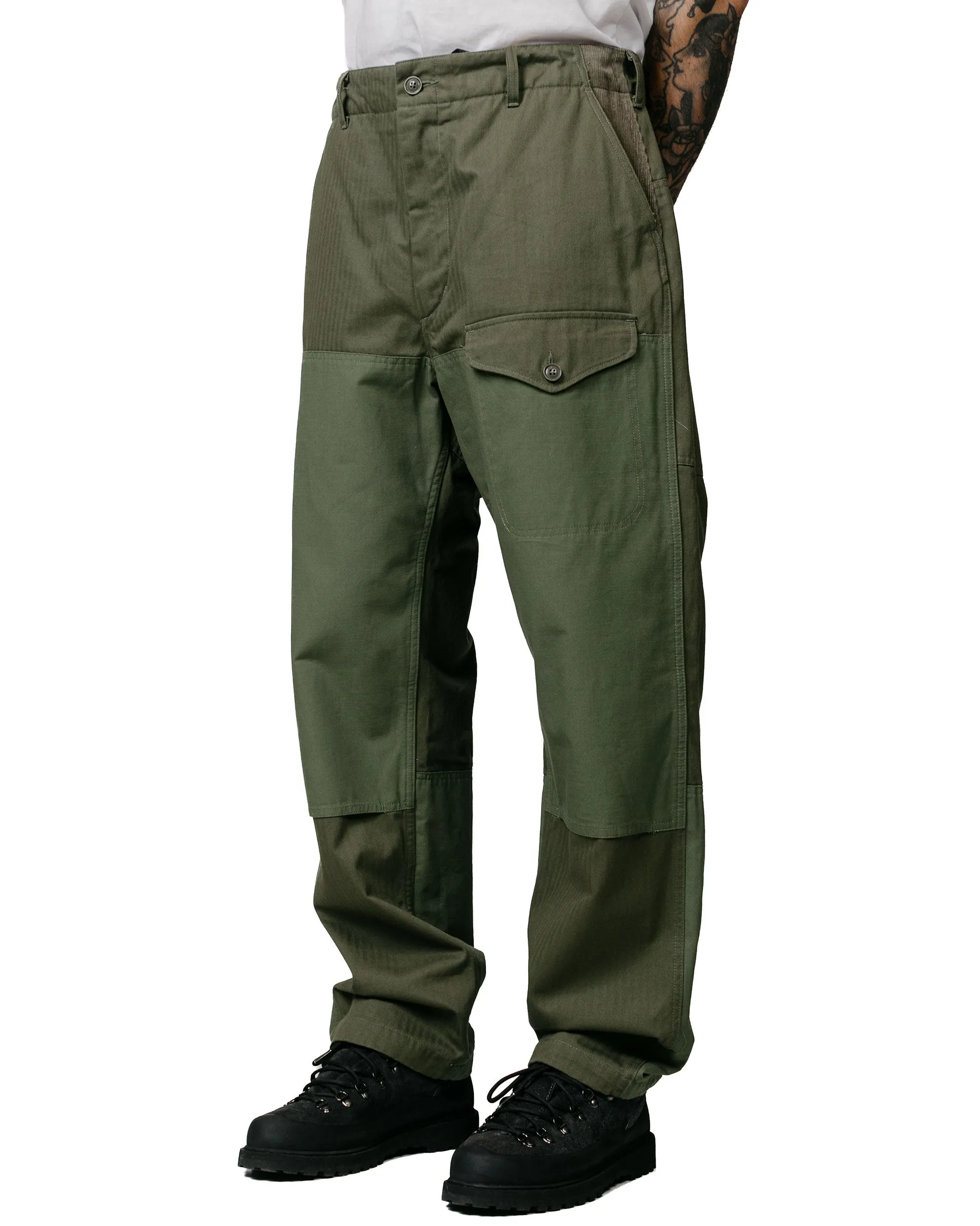 Engineered Garments Field Pant Olive Cotton Herringbone Twill Hunting Jacket