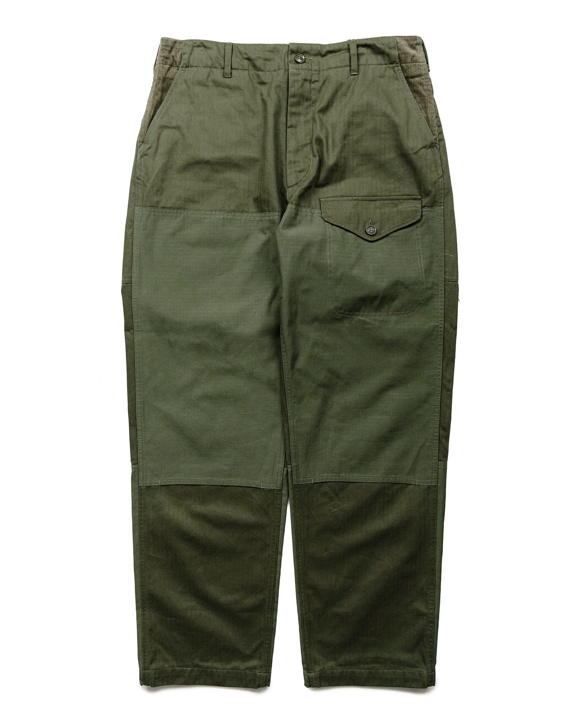 Cordura Engineered Garments Field Pant Olive Cotton Herringbone Twill