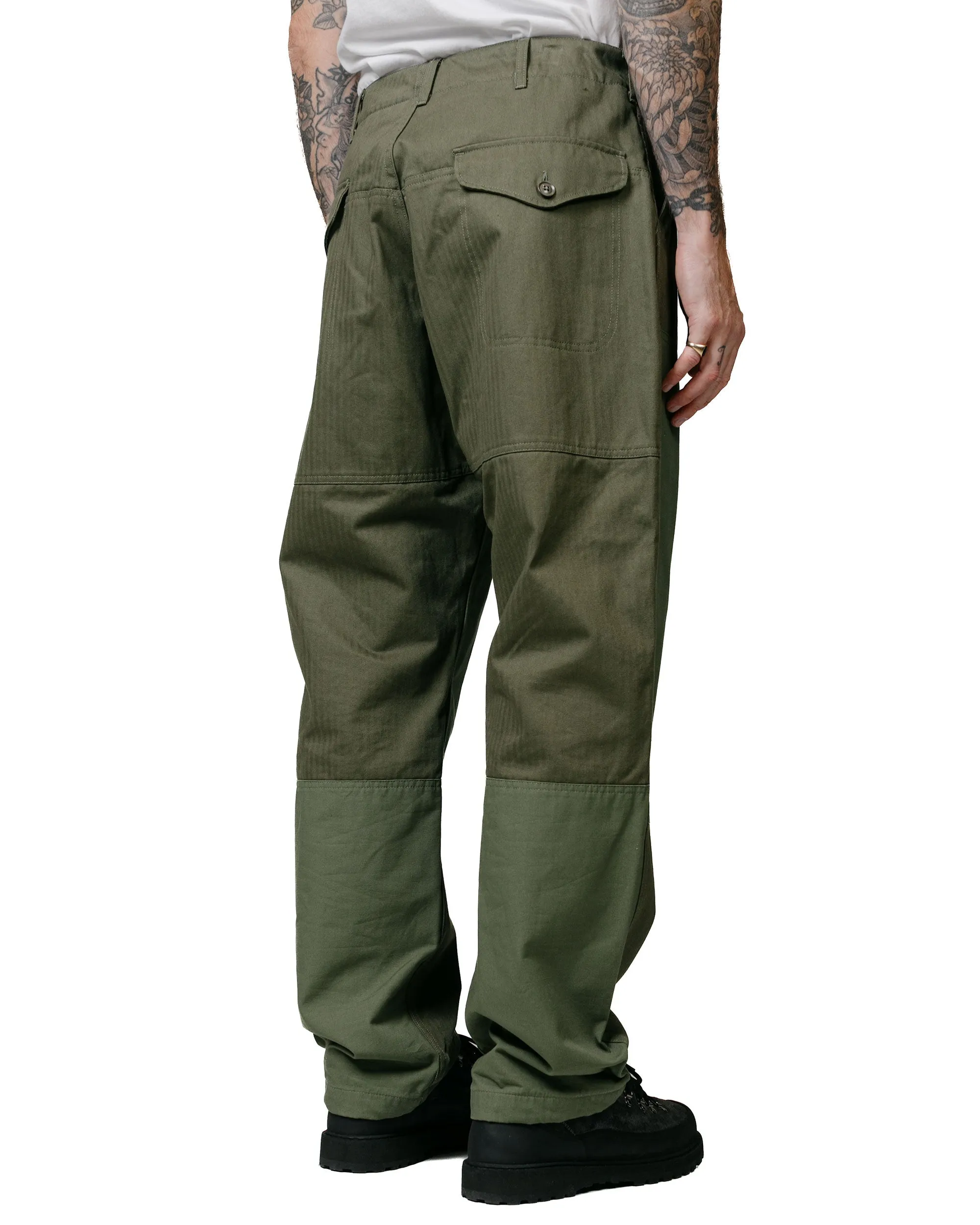 Adjustable Drawstrings Hoodie Kimono Set Engineered Garments Field Pant Olive Cotton Herringbone Twill
