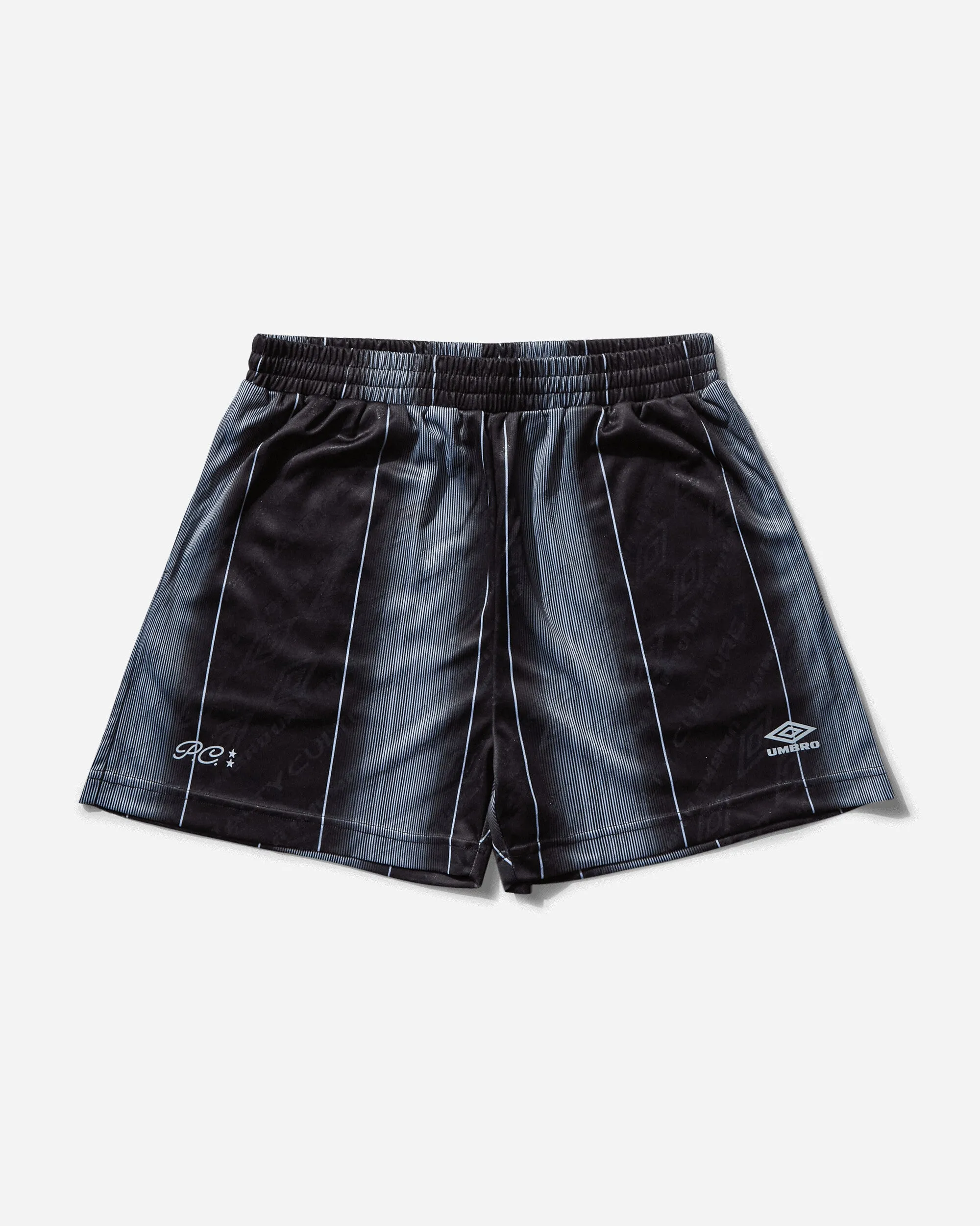 Men'S Soccer Shorts Black Raw Cut