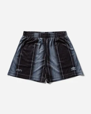 Men'S Soccer Shorts Black Raw Cut