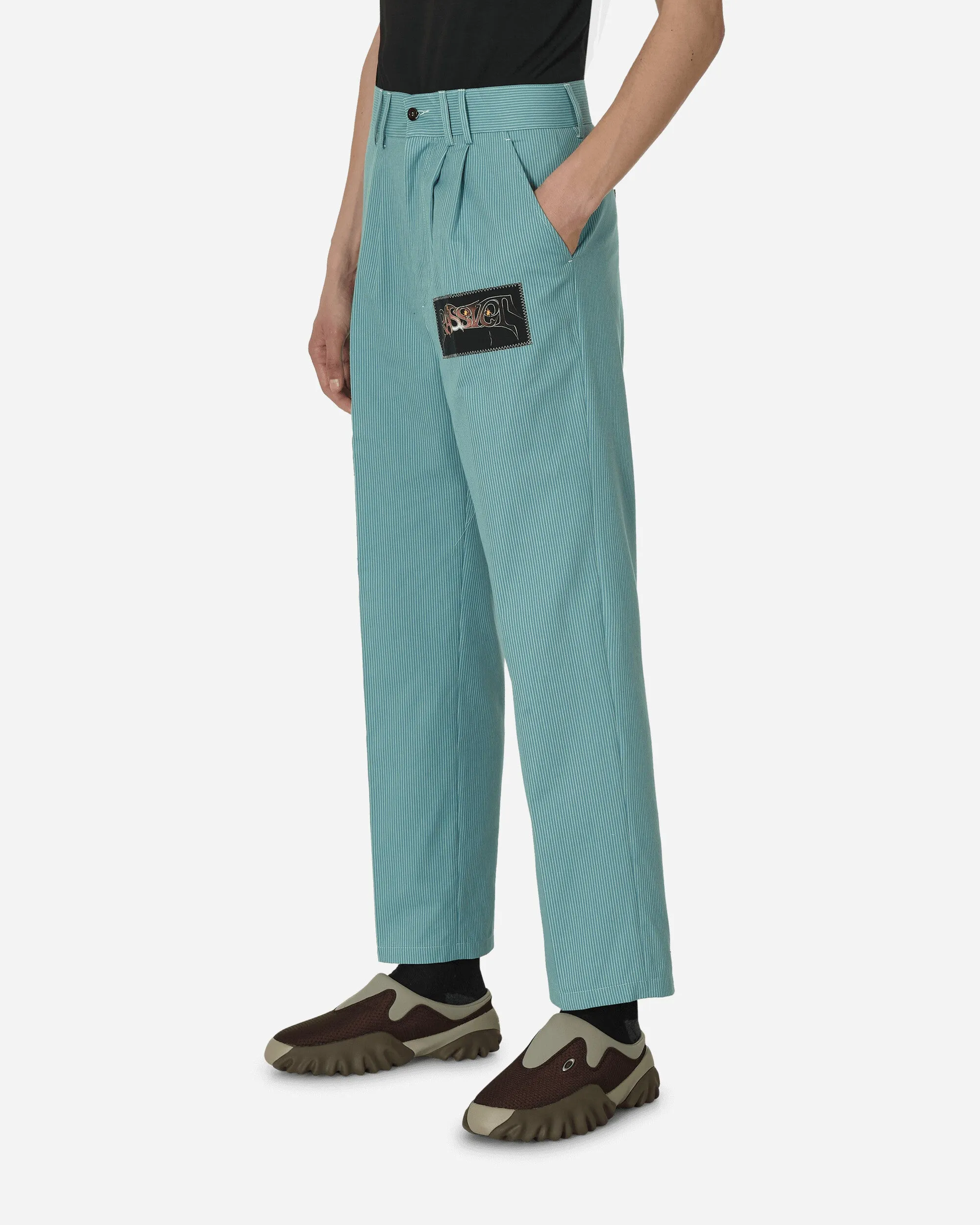 Space Trousers Teal Soft Thigh Opening Survival