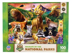 Puzzle 100 pièces sur la Faune des Parcs Nationaux
