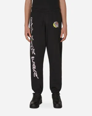 Low Grade Triple Stitched Edges Will Sheldon Printed Sweatpants Black