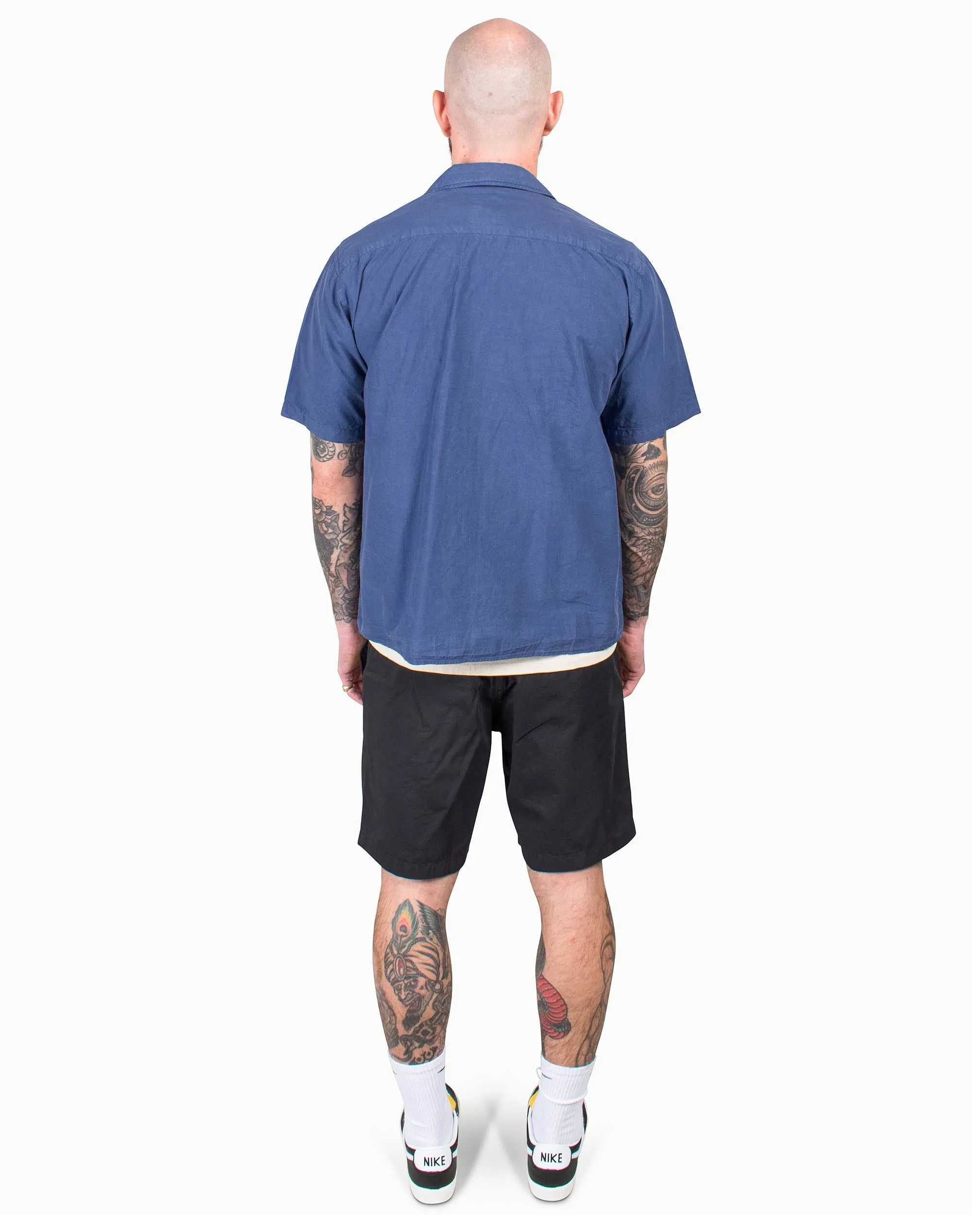 Norse Projects Ezra Light Twill Shorts Black Elastic Yarn Edge Trim