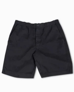 Norse Projects Ezra Light Twill Shorts Black Velour - Finish Anti-Chafing Hook-And-Eye Seams