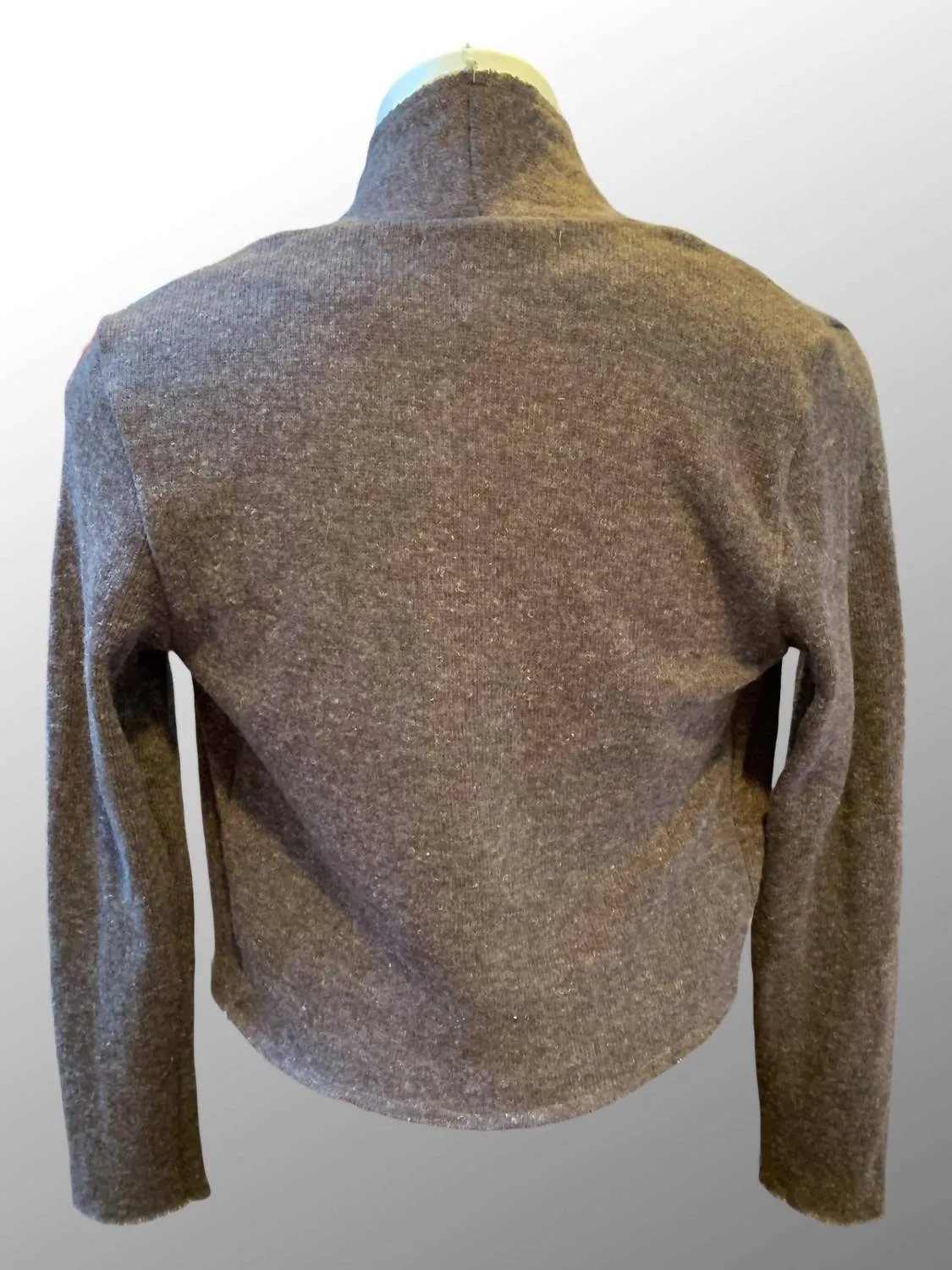 Cardigan en laine court pour femme en selle