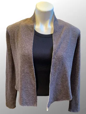 Cardigan en laine court pour femme en selle