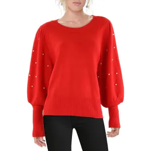 Pull tricoté femme à broderies