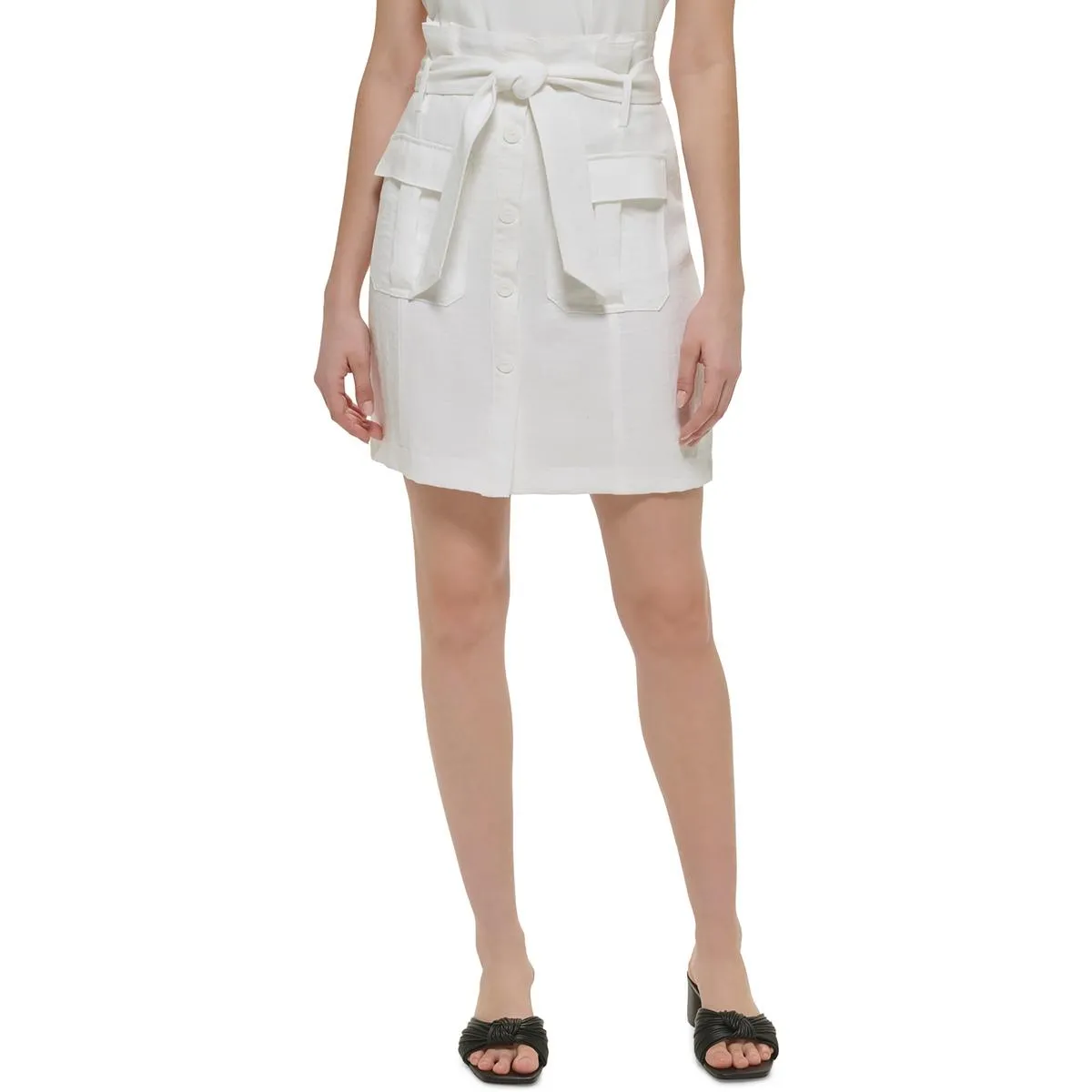Jupe crayon femme haute taille au-dessus du genou