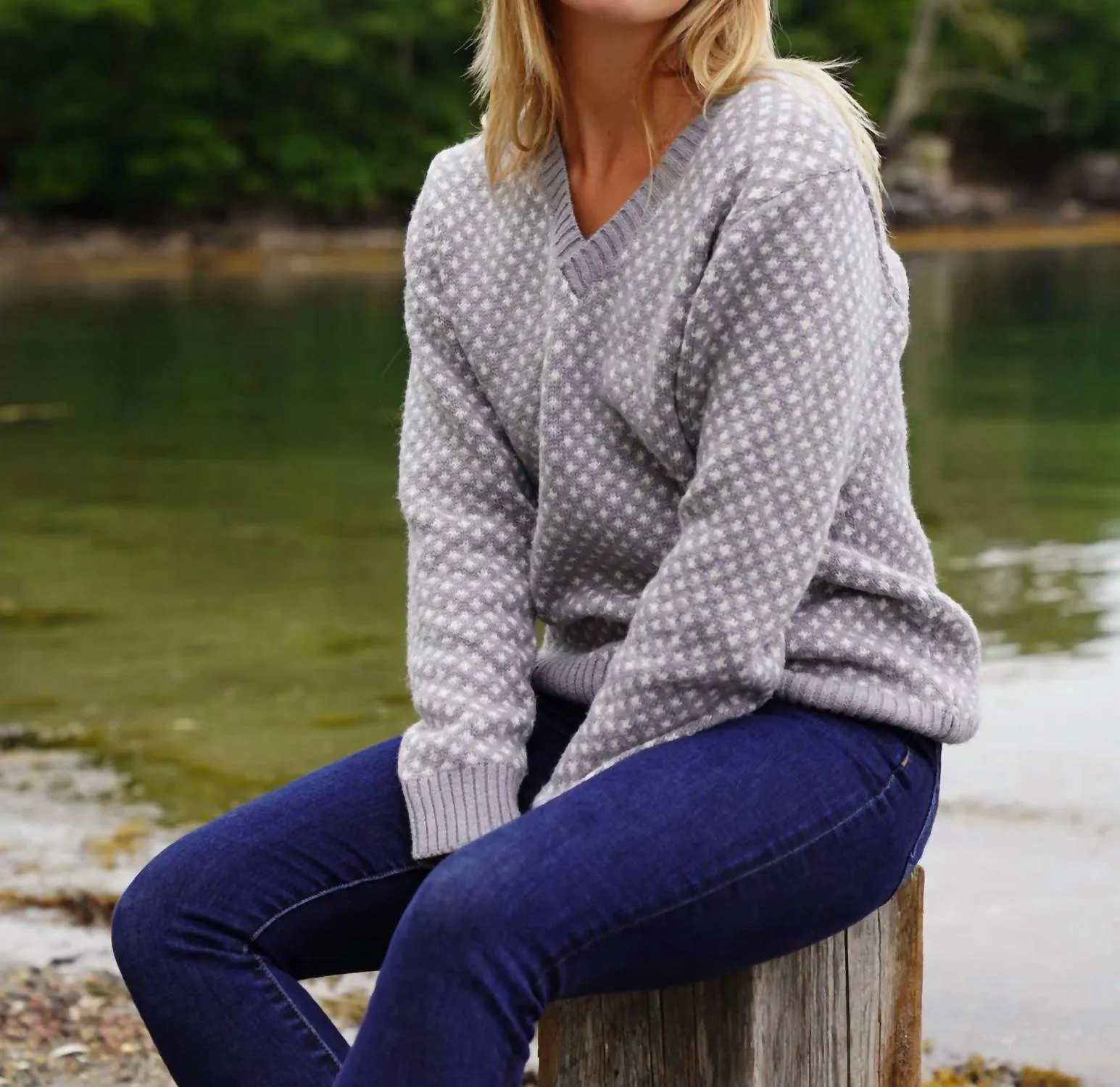 Pull Seawell Osterville pour femme en gris