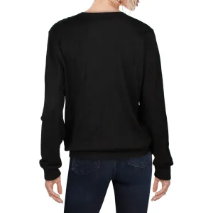 Pull-over pour femmes à col rond avec strass