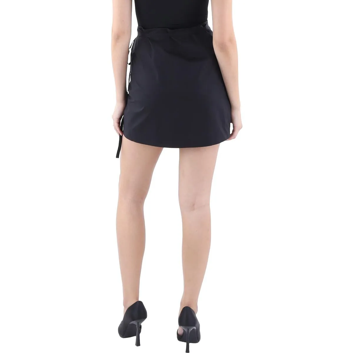 Jupe-culotte enveloppante unie pour femme