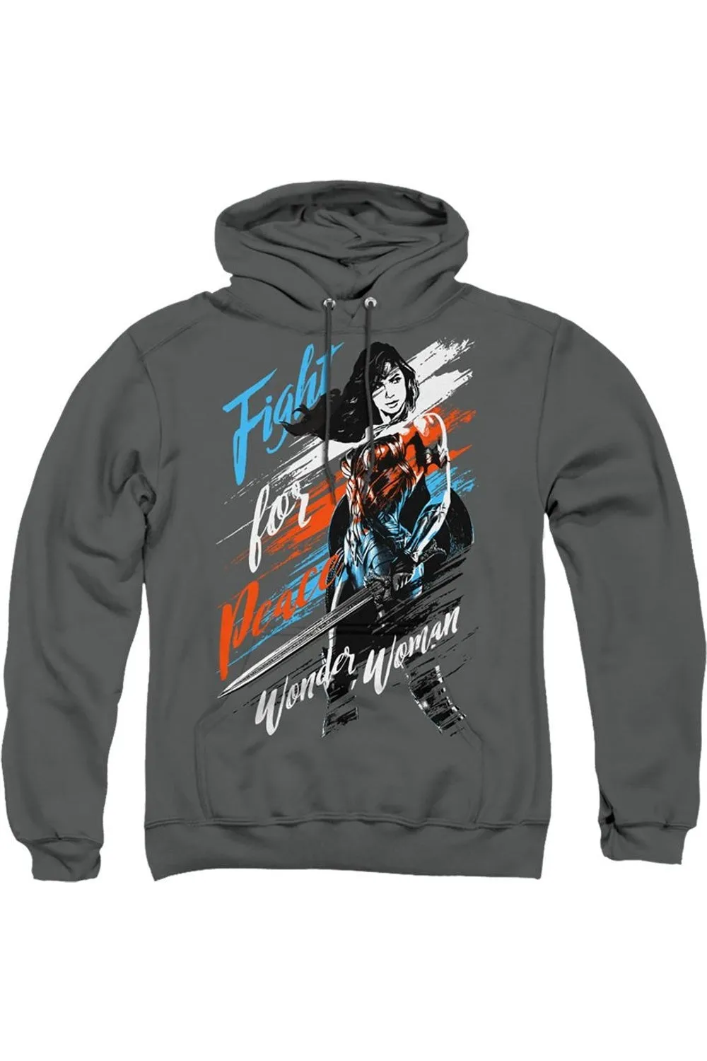 Pull-over à capuche pour adulte Wonder Woman - Combat pour la paix