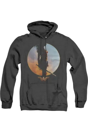 Pull à capuche adulte Wonder Woman Movie Wisdom And Wonder en Heather