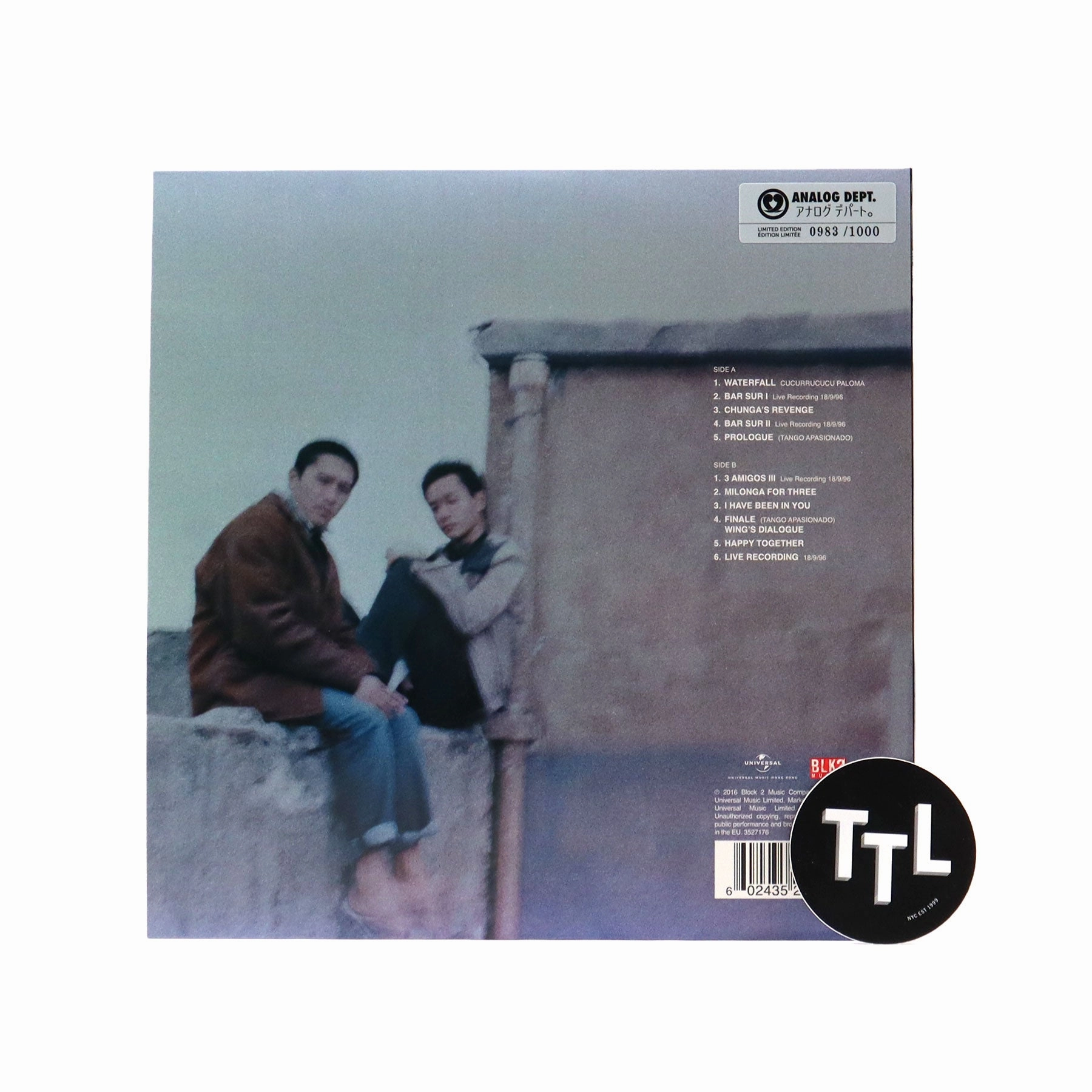Wong Kar Wai: Happy Together Soundtrack (Colored Vinyl) Vinyl LP (*See Note)