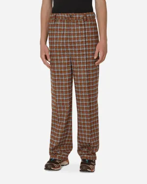 Harmonic Trousers Brown Anti-Zipped Down Comfortable Cufflinks