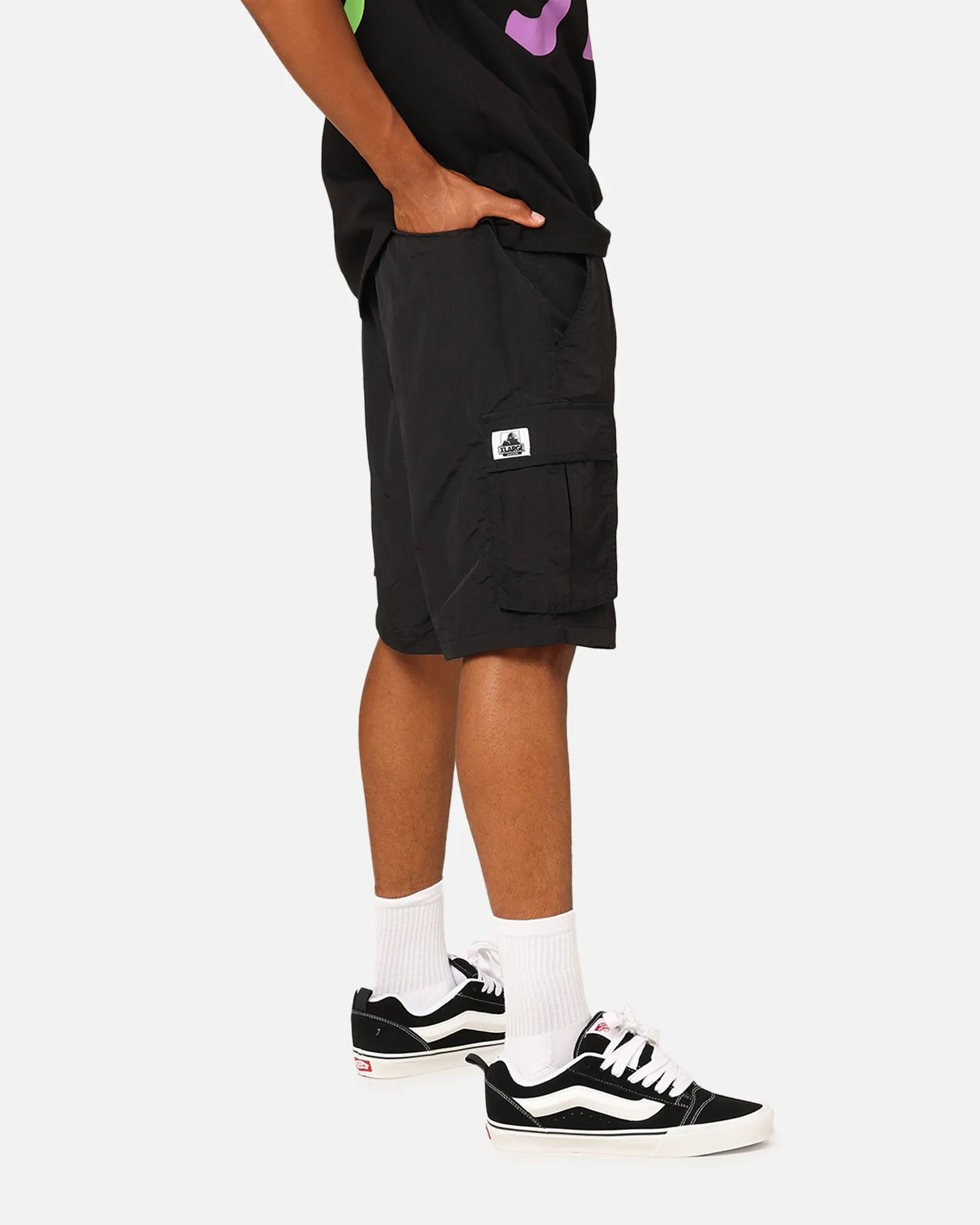 Short cargo en nylon X-Large 91 Noir
