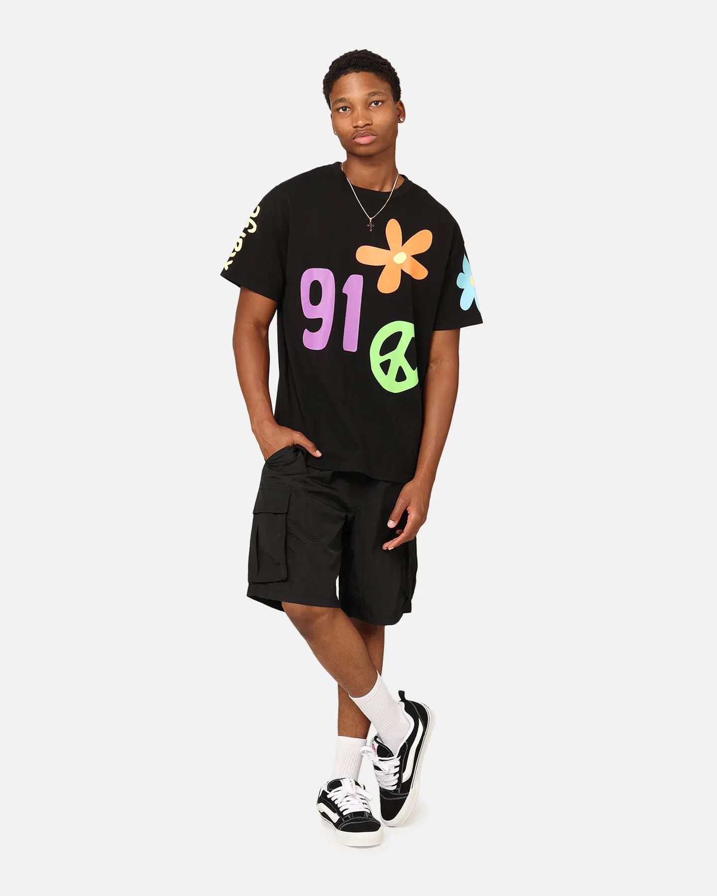 Short cargo en nylon X-Large 91 Noir
