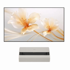 XGIMI - Aura 2 short throw Multi Laser & 100 " UST ALR Screen Bundle (Each) hi-fi analog preamp,hi-fi dynamic range audio,hi-fi stereo for TV