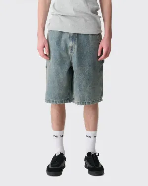 Xlarge Denim Work Short - Stained Blue Mary Janes