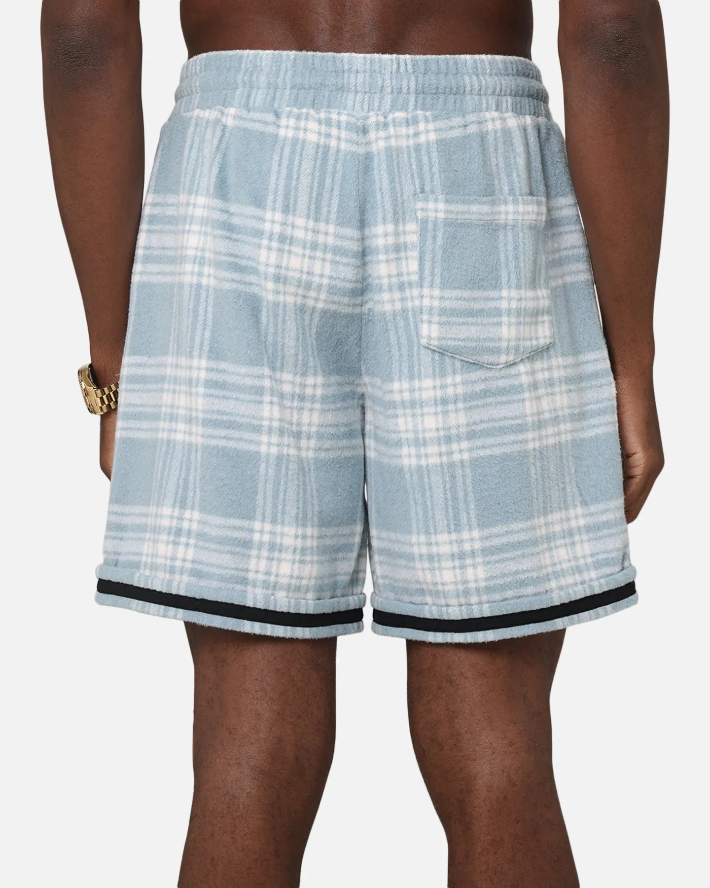 XXIII Shorts de Ballon à Carreaux Bleus