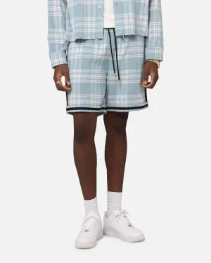 XXIII Shorts de Ballon à Carreaux Bleus
