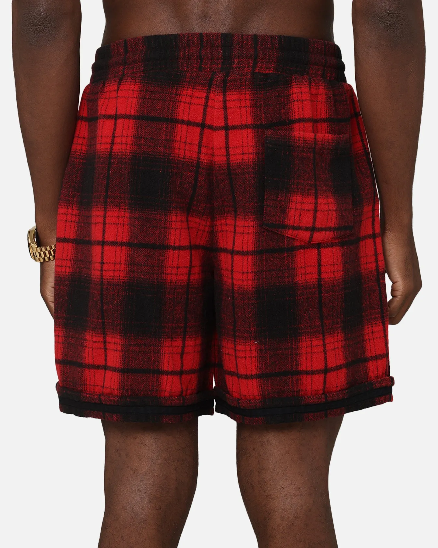 XXIII Shorts de Ballon à Carreaux Rouge