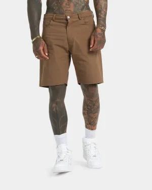 XXIII Zakkai Shorts en Toile de Coton Cigar