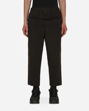 Warm Denim Yarn Dyed Trousers Black