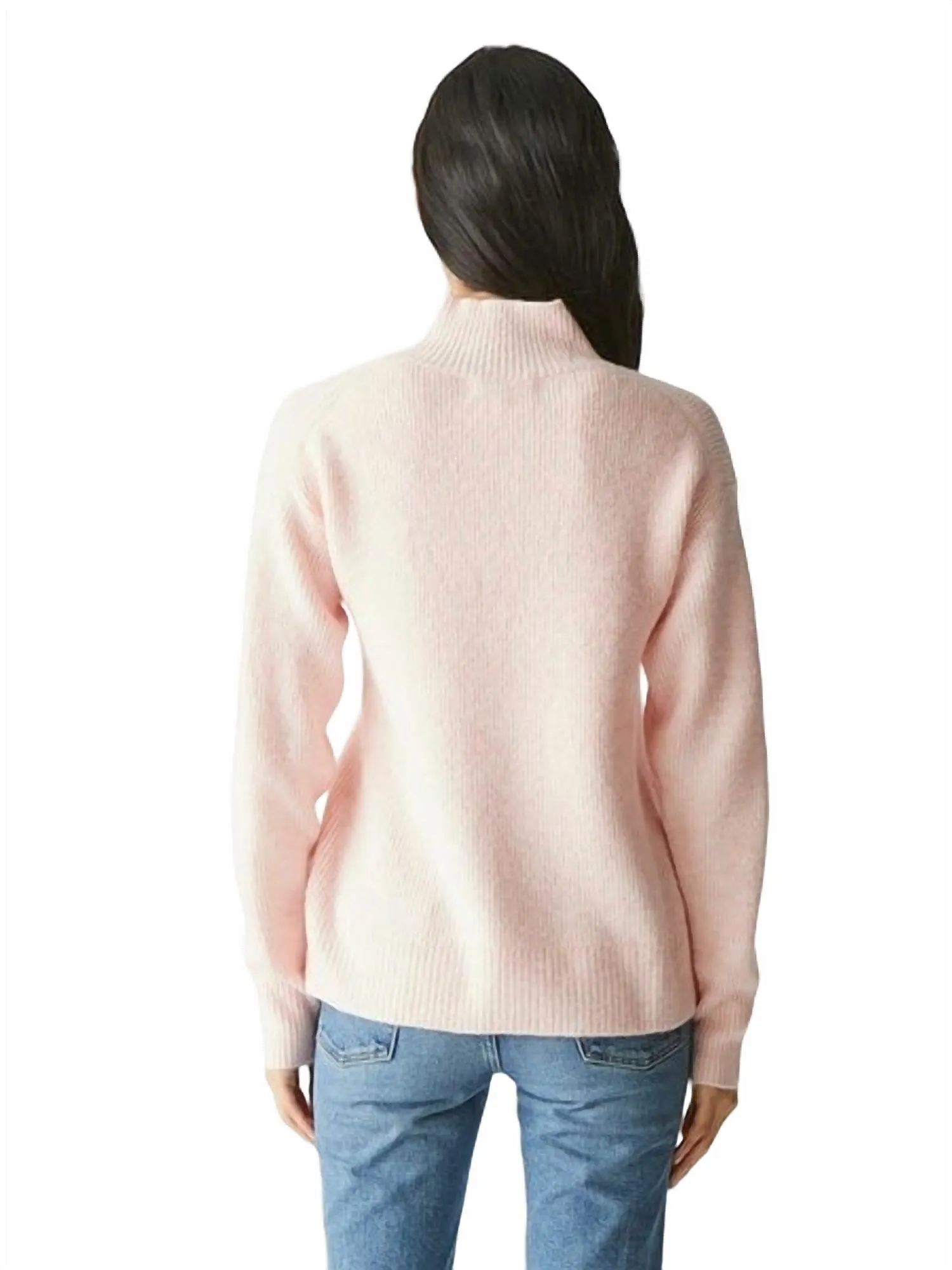 Pull Zion à col montant en rose