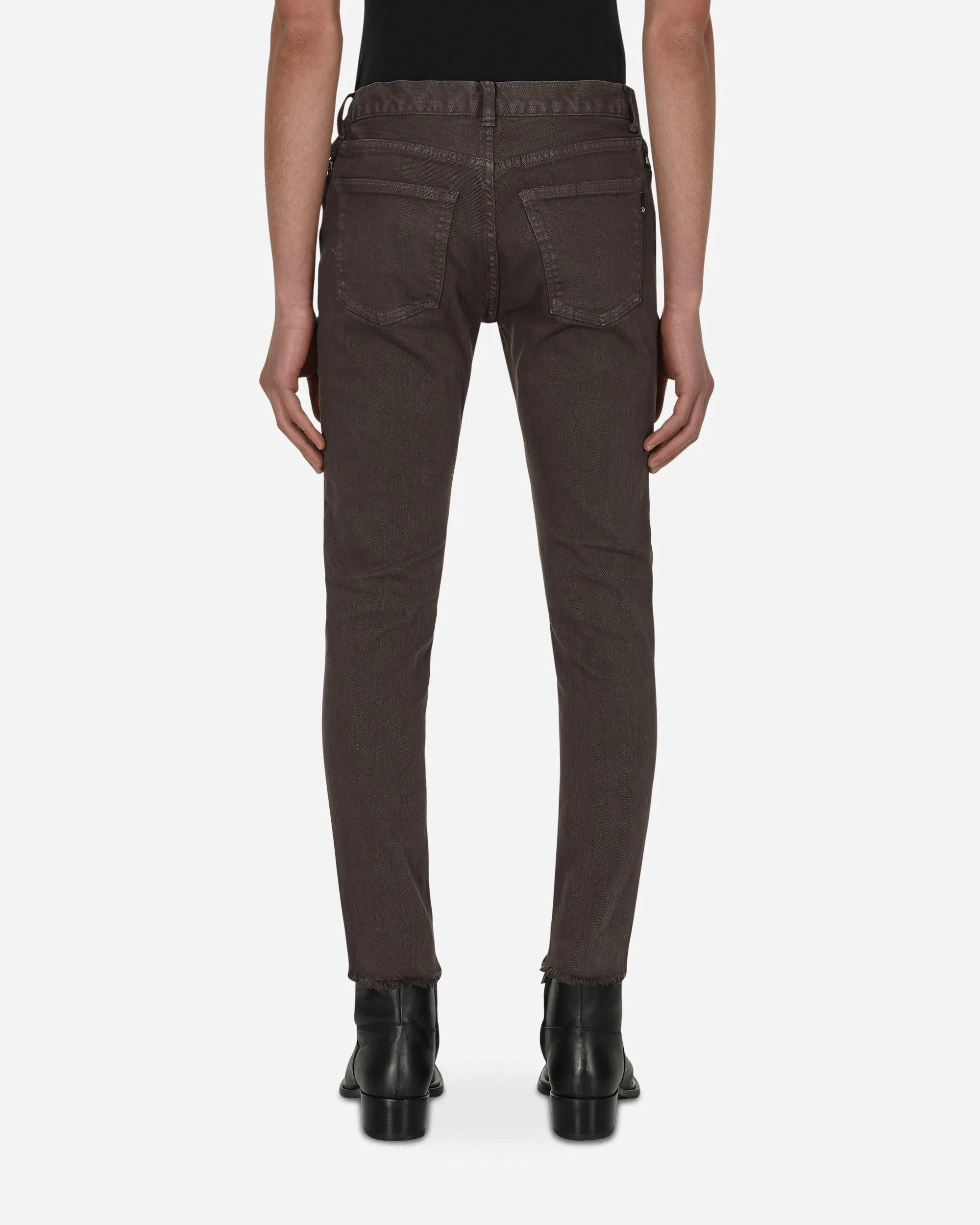 Zip Denim Pants Grey Secure Hold