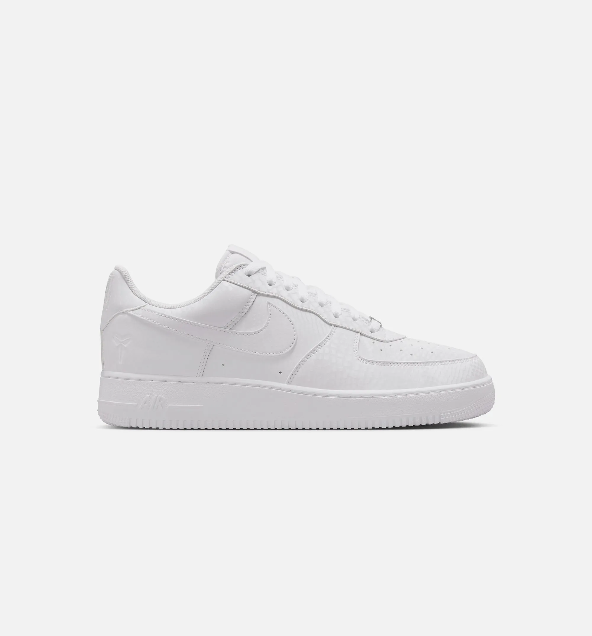 Comfort Padding Around Midsole Comfort Breakthrough Kobe Bryant X Air Force 1 Mamba Mentality Mens Lifestyle Shoe - White/White
